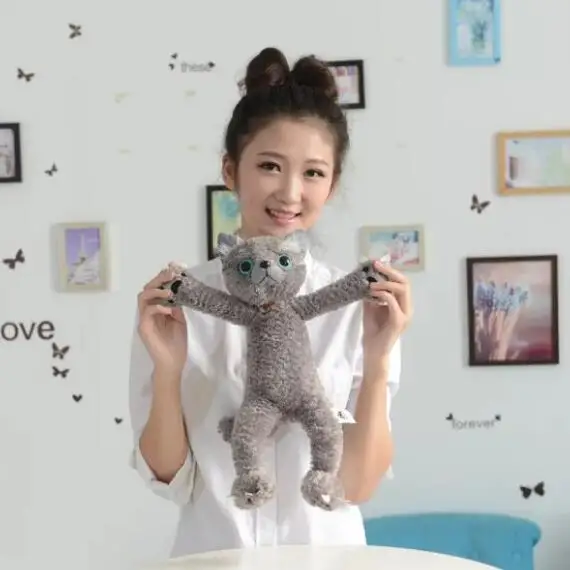 Aeruiy 40 см Симпатичные мягкие плюшевые мультфильм кошки игрушки чучела Японии нуля