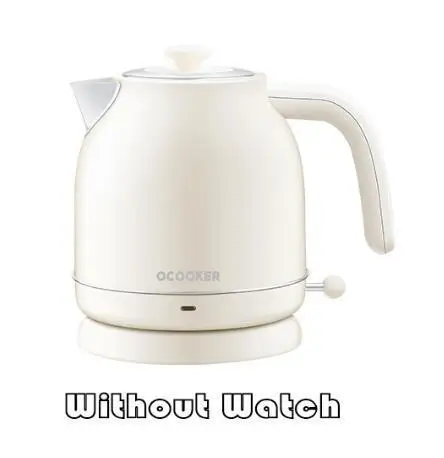 without Xiaomi Youpin Ocooker Электрический чайник импорт контроль температуры 1.7л большой емкости с часами Электрический чайник - Цвет: without