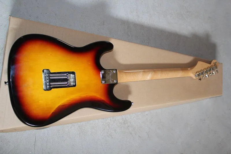 Новое поступление 6 строка F Stratocaster Сделано в США sss закат Sunburst Электрогитары!