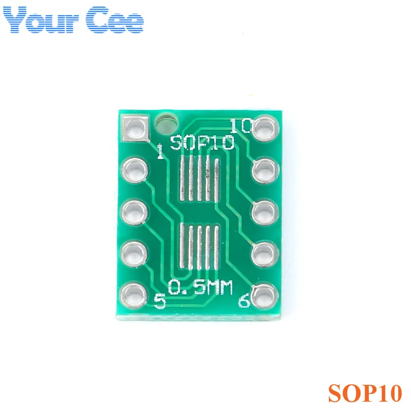 10 шт. плата адаптера SOT23 MSOP10 SMD к DIP10 Pinboard UNAX 0 5 мм/0 95 мм до 2 54 PCB интегральные схемы