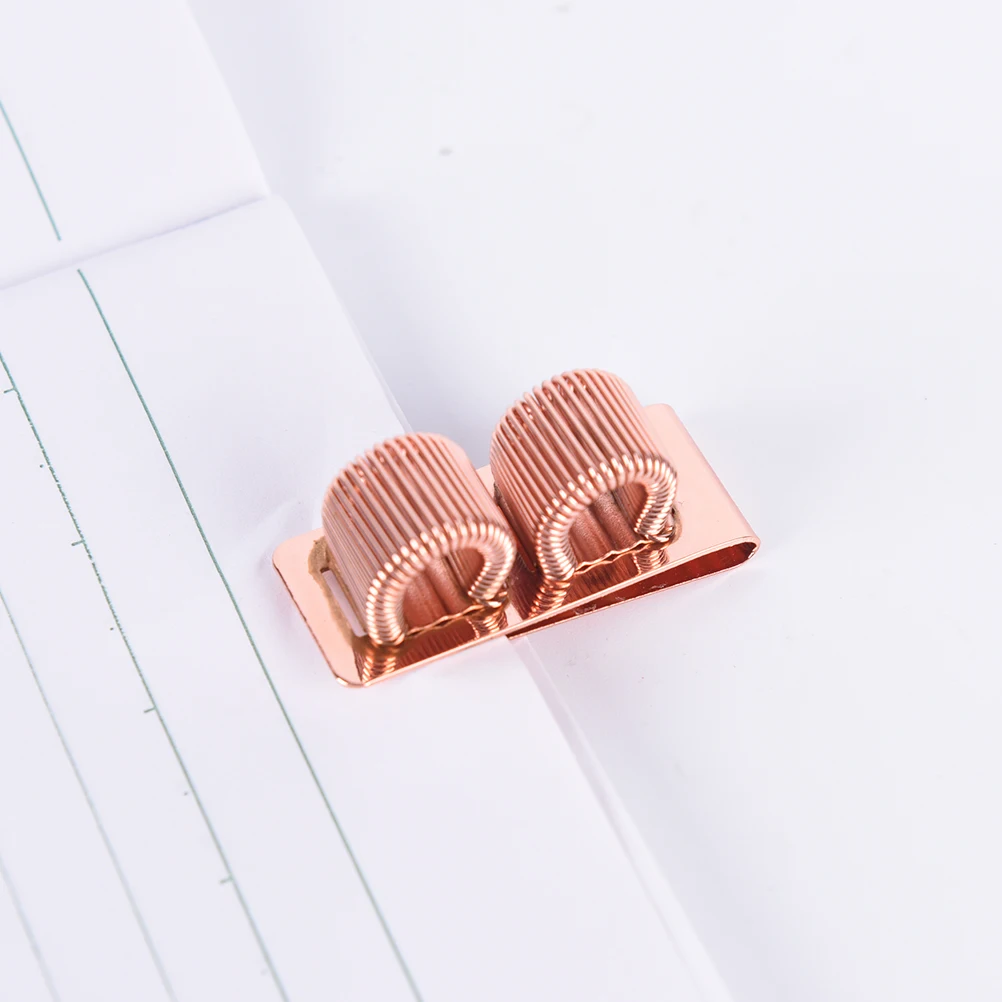 Металлический держатель для ручек латунный ручки из розового золота зажим