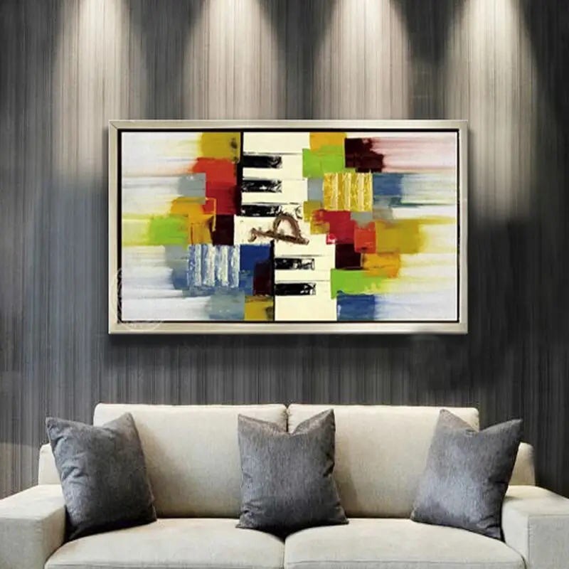 Настенная абстрактная картина Современная маслом на холсте украшение для дома