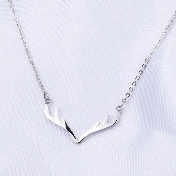 Новинка 2018 модное ожерелье YUN RUO цвета розового золота с подвеской в виде рога