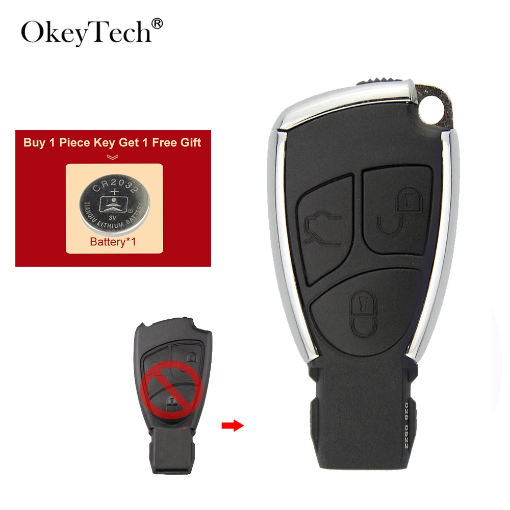 OkeyTech изменение 3 кнопки дистанционного Управление корпус для автомобильного
