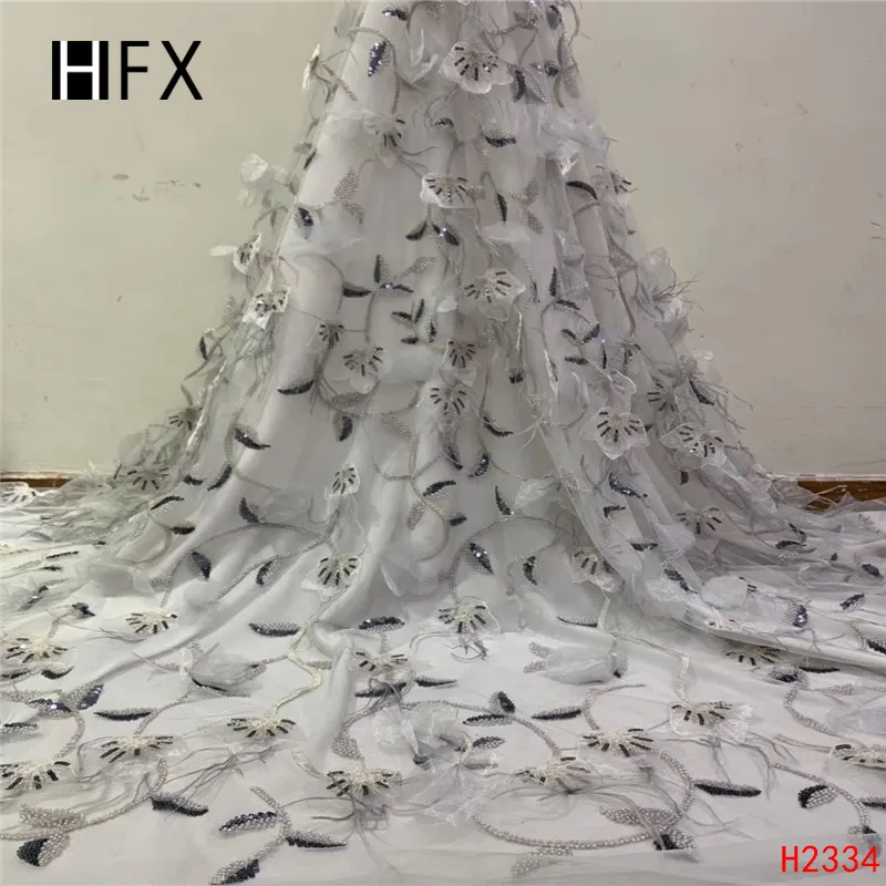 HFX Новое поступление африканская Вечеринка нигерийское кружево ручной работы