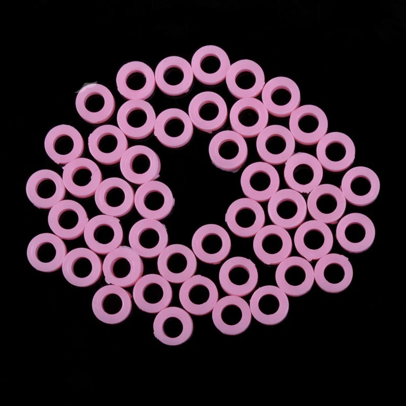 100 шт. 3A уплотнительное кольцо прокладка шайбы диафрагма 3 мм розовая