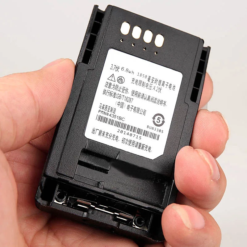 Общие Masione 3,7 в 1850 мАч литий-ионная PMNN4351BC сменная батарея для MOTOROLA CEP400 MTP800 MTP850 AP-6574 pmn6074