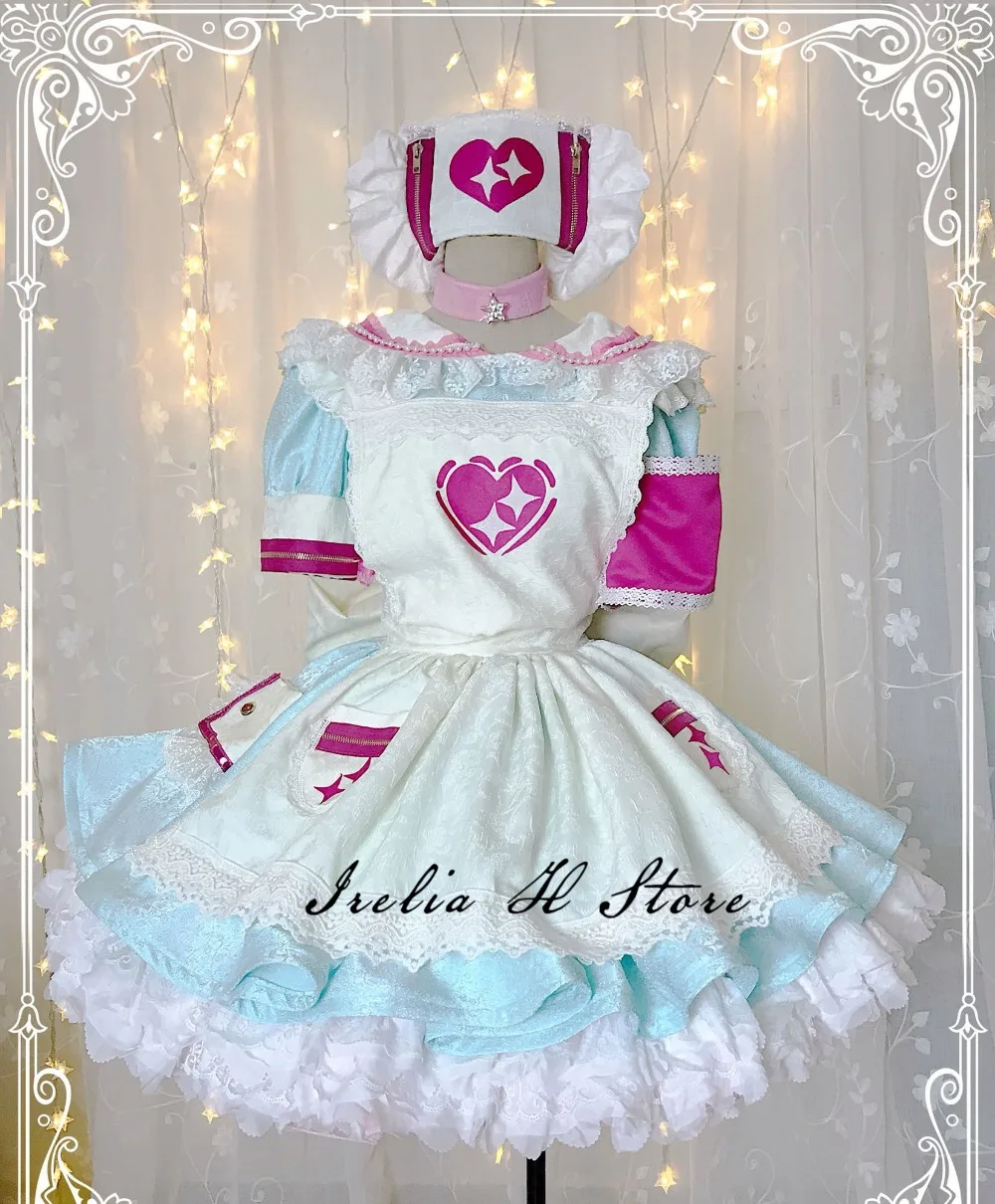 Riamu Yumemi THE IDOLM@ STER Косплей Riamu Yumemi Косплей Костюм Великолепное Платье женское на заказ/размер