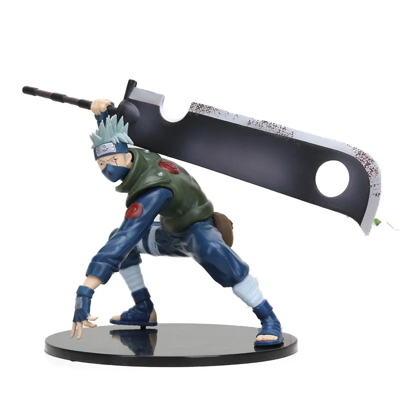 Kakashi 15cm opp Героя аниме «Наруто Ураганные Хроники Наруто Узумаки Gals Хьюга Хината Джирайя Харуно фигурка героя аниме «Наруто PVC Фигурки Игрушка Коллекционная модель куклы - Цвет: Kakashi 15cm opp