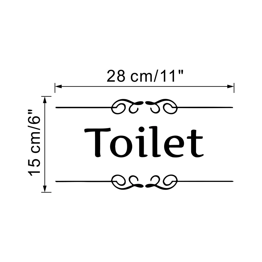 Высокое качество Винтаж туалет для стены двери ванной стикеры виниловые