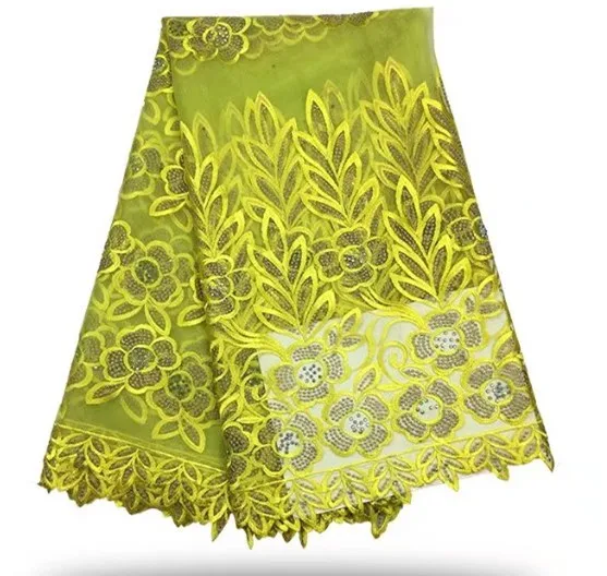 Красивые Кружево Ткань с бисером для свадебное платье Высокое качество