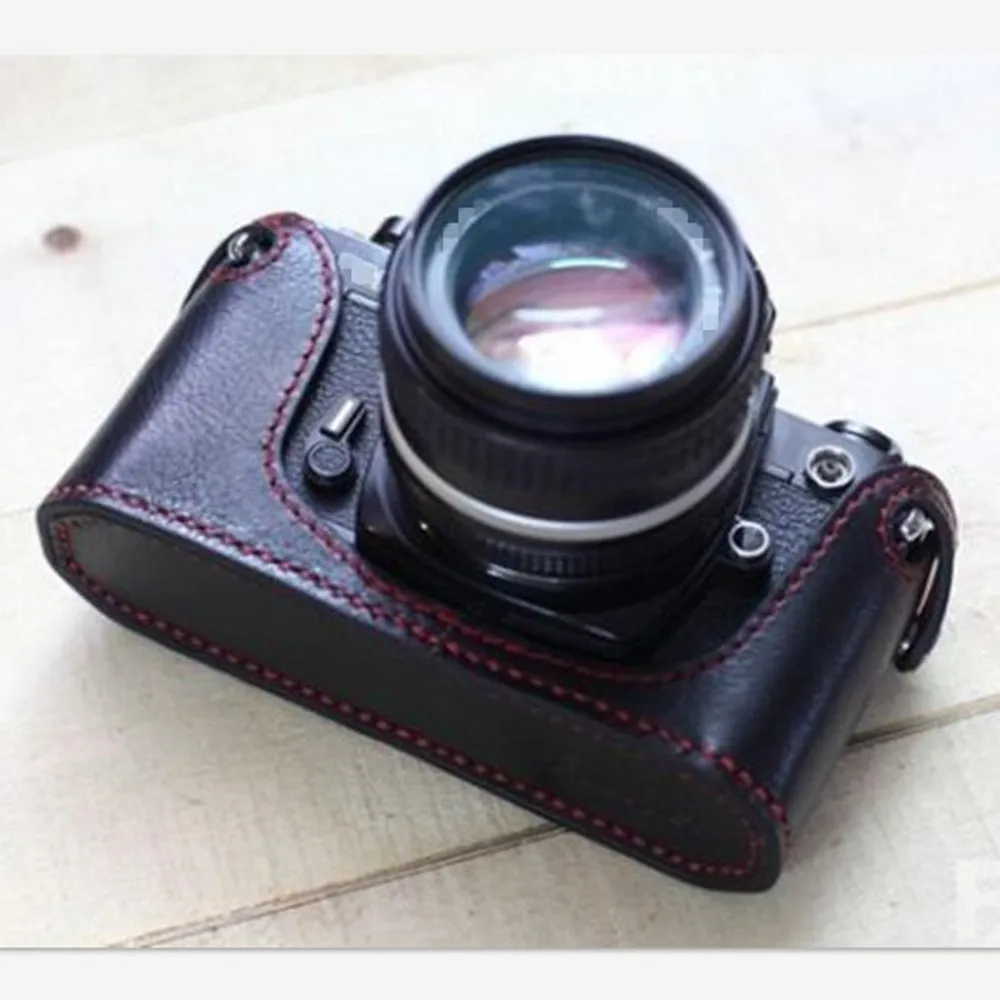 Кожаный чехол для камеры Nikon FM2 FE2 FE FM FM3A черный или коричневый винный красный шоколадный цвет