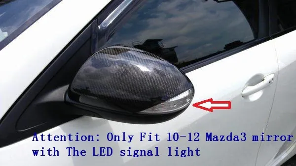 Для Mazda 3 S спортивные Mazdaspeed3 2010 2011 2012 2013 боковое зеркало заднего вида из углеродных волокон крышка