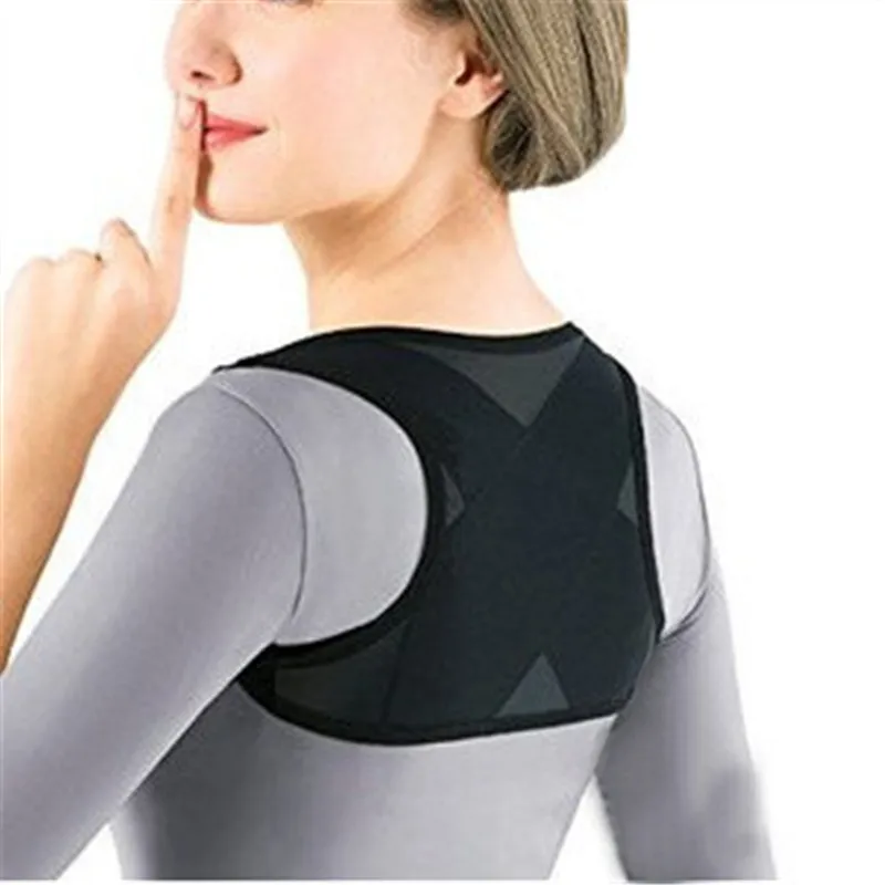 Универсальный Регулируемый Корректор осанки поддержка плеч бандаж для спины