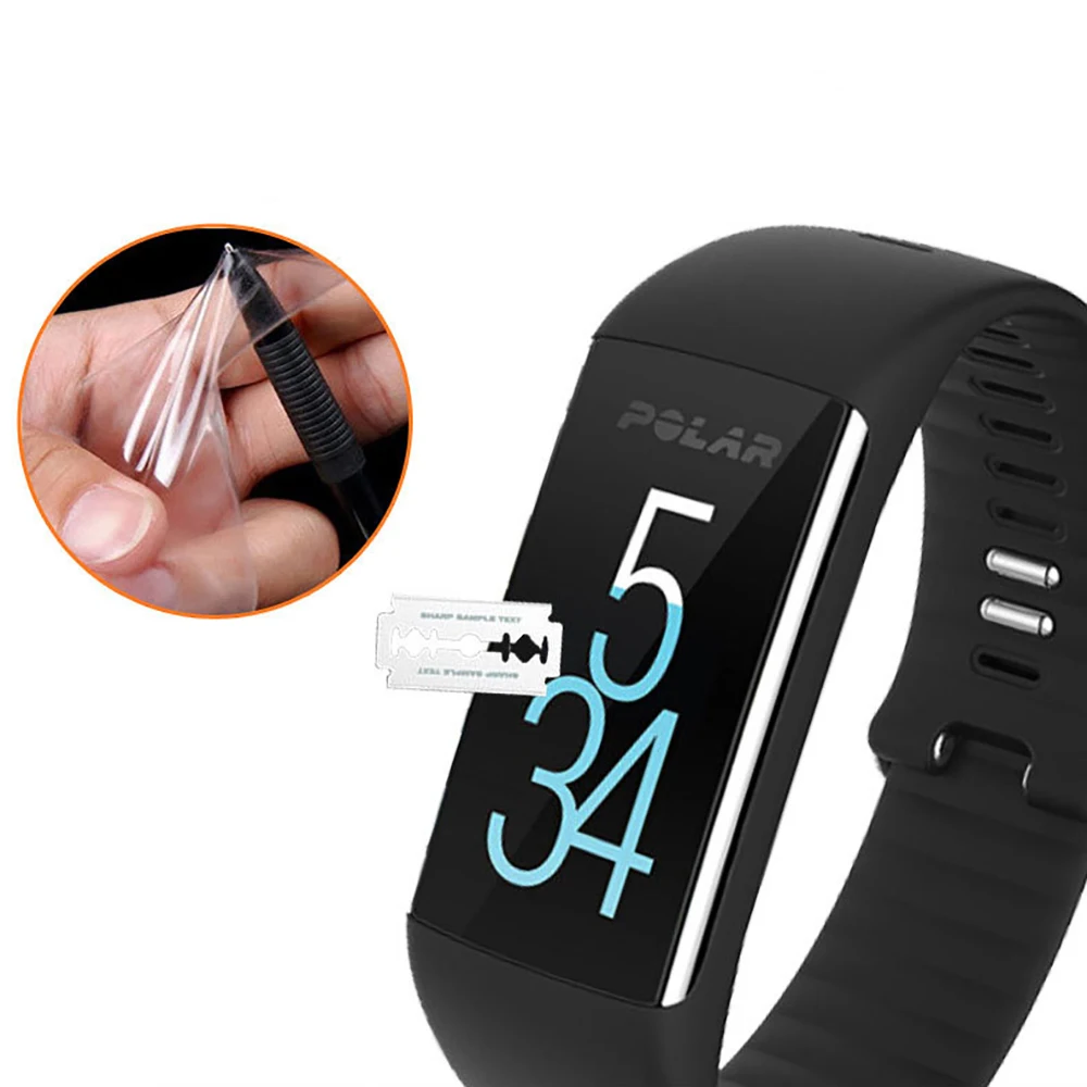 Противоударная мягкая ПЭТ Ультра прозрачная защитная пленка для Polar A360 A370 умные