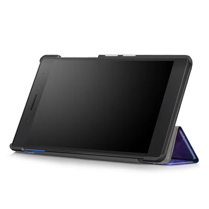 Протектор экрана из закаленного стекла+ ПУ-чехол для lenovo Tab4 Tab 4 7 эфирные TB-7304F TB-7304X " планшета(Tab7 эфирные