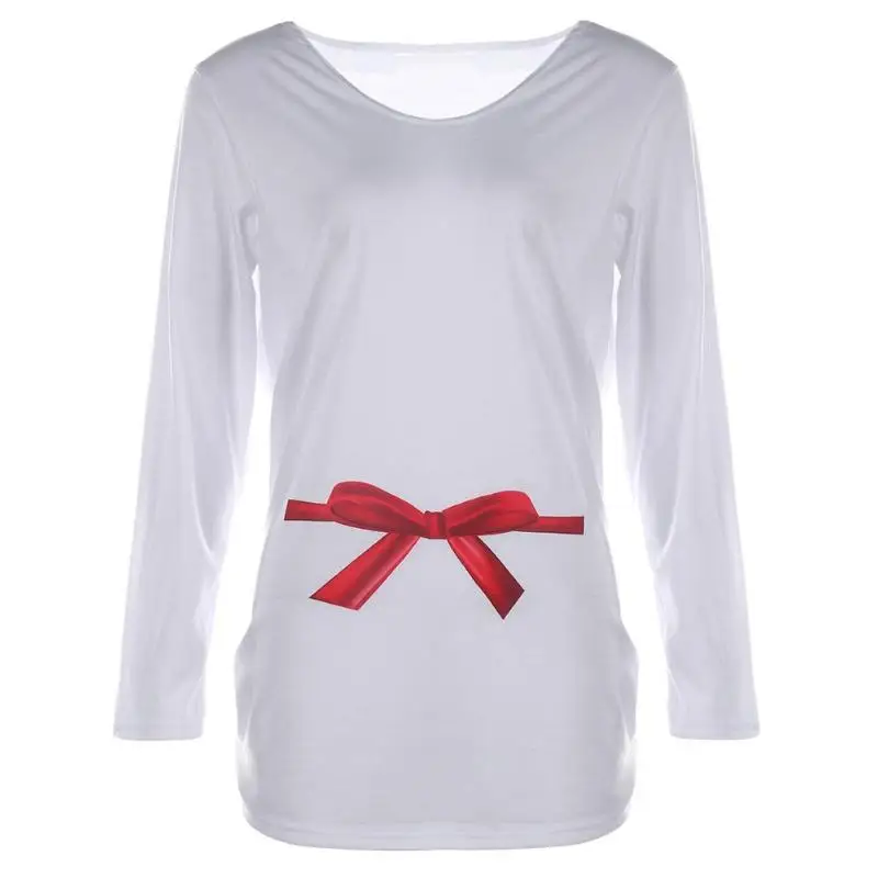 Осень бантом Повседневная Удобная хлопковая куртка для беременных с длинными