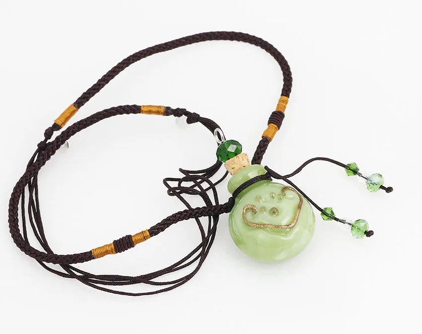 Кулон из муранского стекла подвеска на веревке с улыбкой ожерелье диффузором