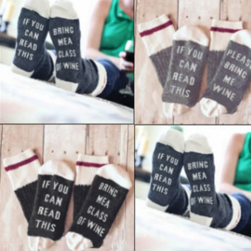 Дропшиппинг Носки для девочек с принтом букв если вы можете прочитать это