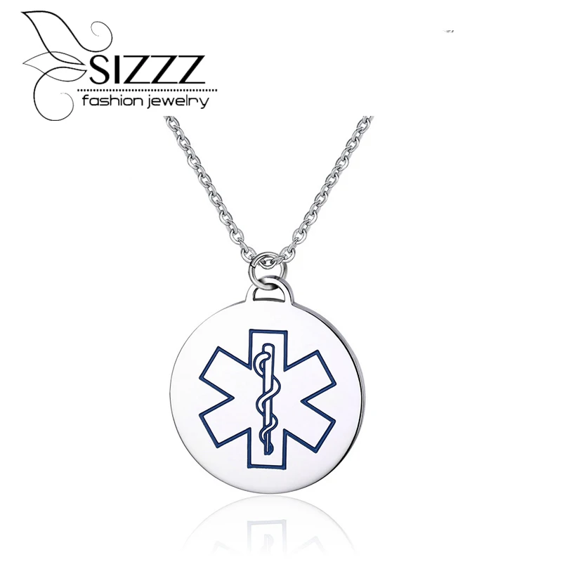 Женские кулоны из нержавеющей стали с синим и красным логотипом|pendants for women|f pendanttag