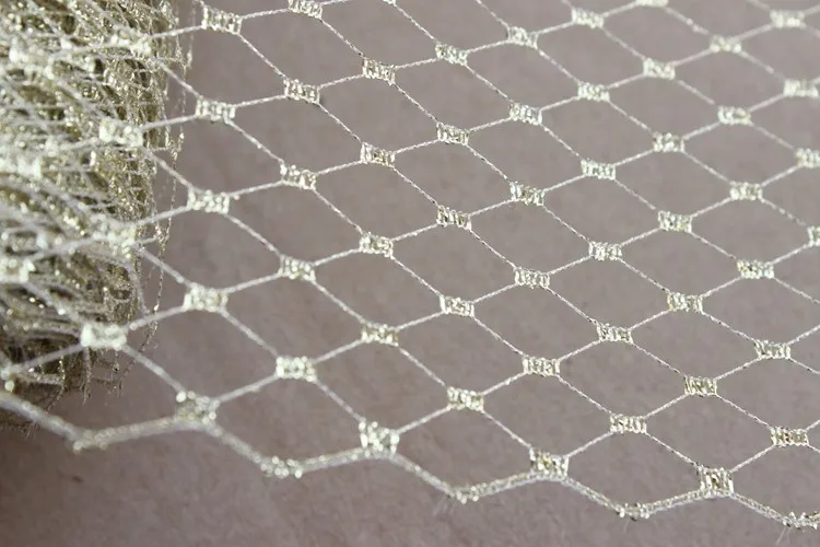 10 ярдов/партия Вуалетка для шляпы 9 дюймов (22 см)|silver metallic|fabric silverfabric for |