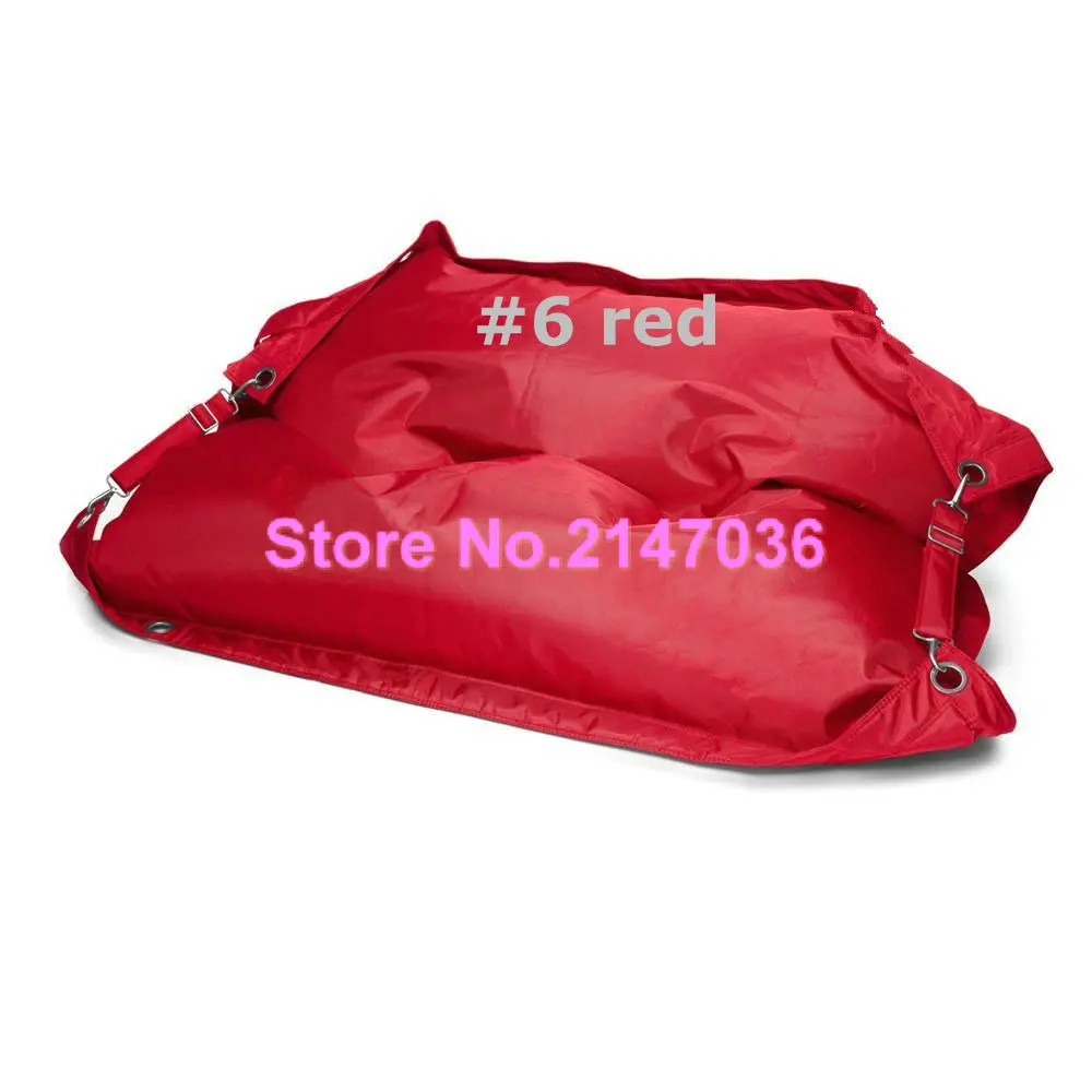 Movable beanbag furniture sofa seat, Outdoor buggle up red bean bag chair, Portable furniture