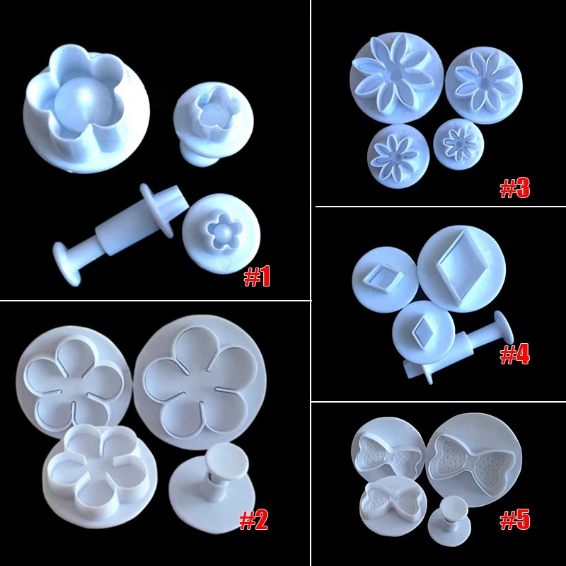 4 шт. Весенняя Пластиковая форма для сливы кухонная Сахарная паста формы выпечки