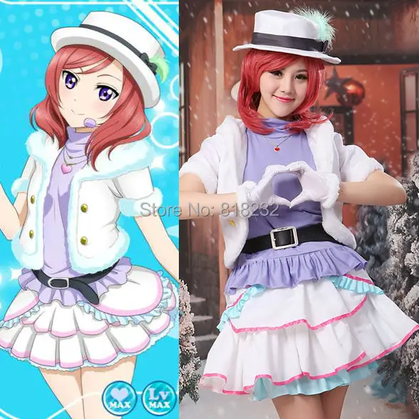 Жилет Nishikino Maki школьный идол проект снежной галяции майка платье Униформа наряд