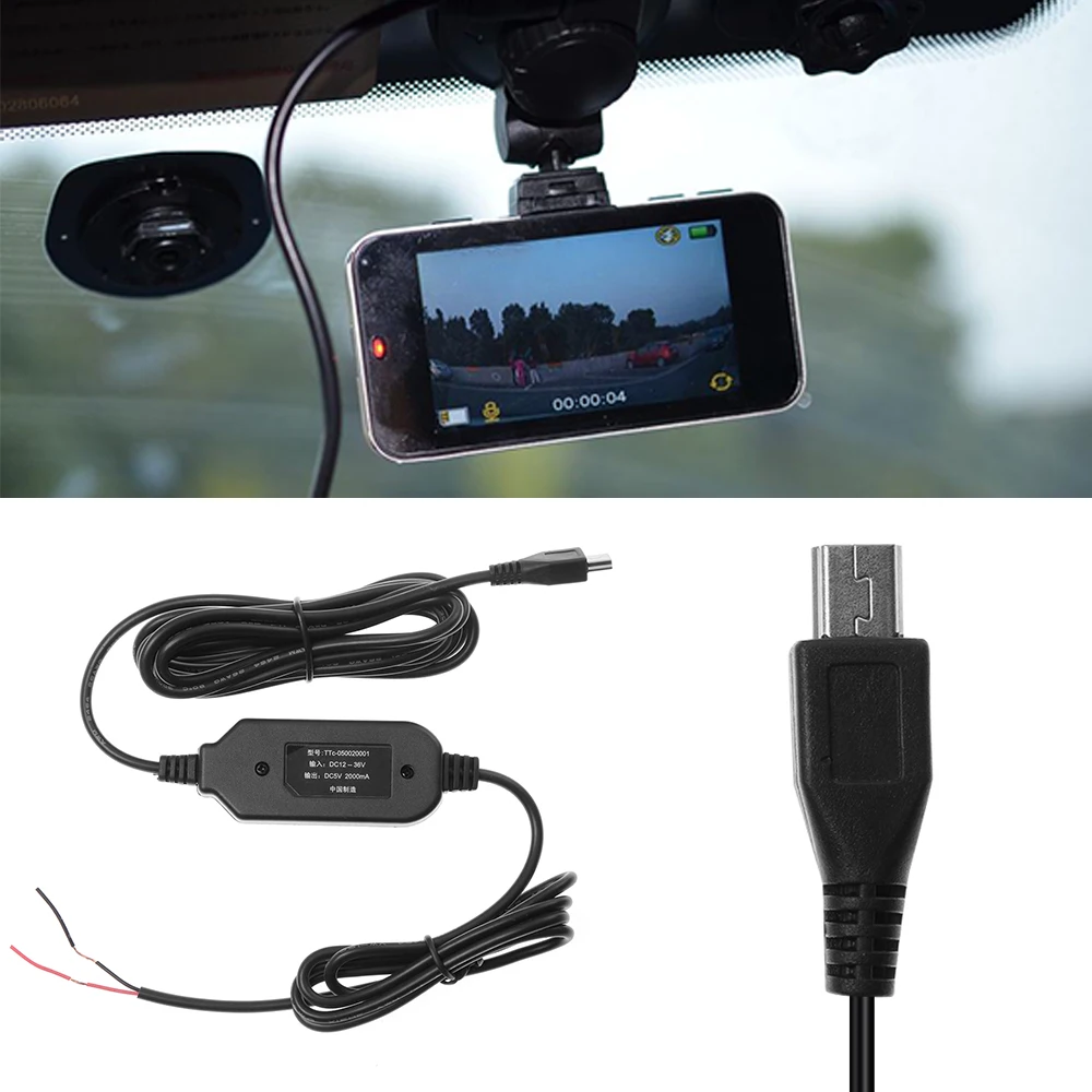 1 шт. автомобильный бочонок постоянного тока 12 В до 5 пост микро/мини USB Зарядное