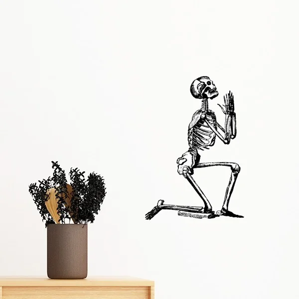Медицинская наука Скелетон люди кости стенд задний эскиз съемные настенные