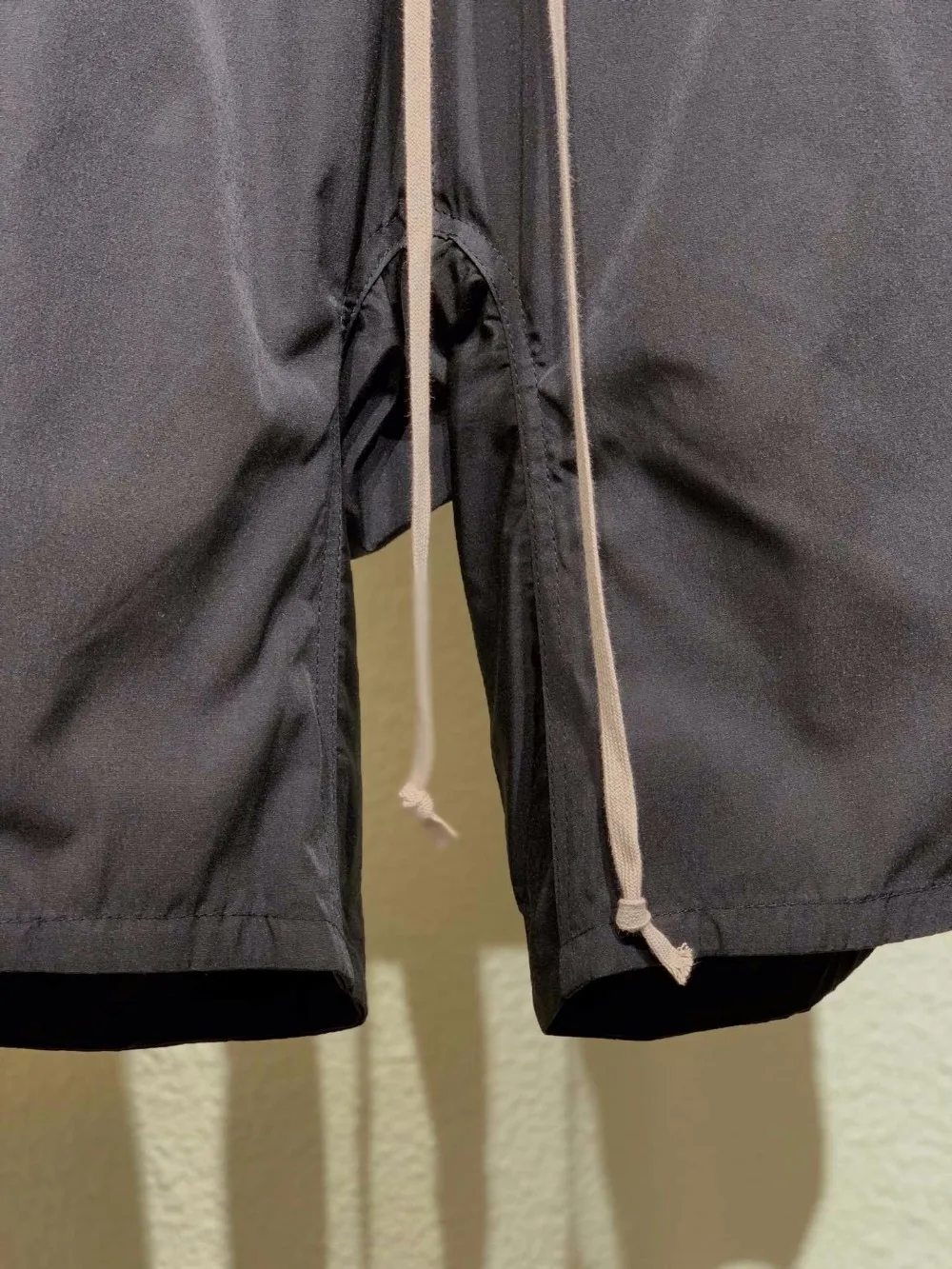 Мужские/Женские Короткие шаровары свободного покроя 19ss черные повседневные