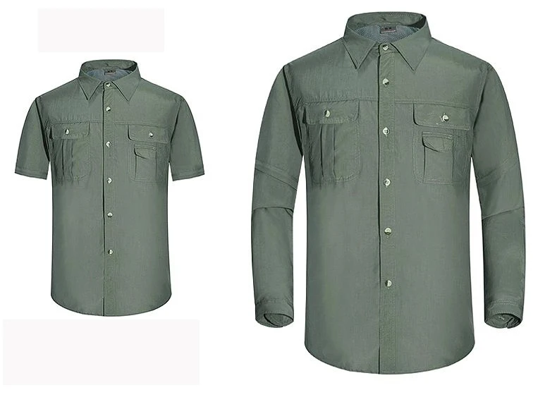 Быстросохнущая Спортивная рубашка с длинными рукавами для альпинизма и рыбалки |