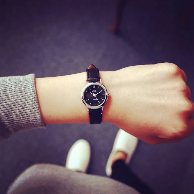 Модные женские туфли платье часы Винтаж пояса из натуральной кожи ремень