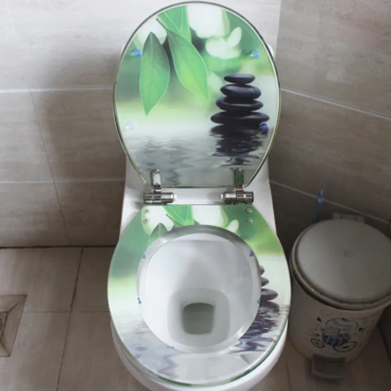 toilet seat C Различные стили, европейский стиль, модные Универсальные буферные крышки для унитаза из смолы, цветные уплотненные сиденья для унитаза, J18006 - Цвет: toilet seat C