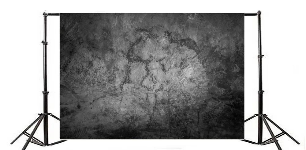 Laeacco гранж темная облачная стена портрет фотография ребенок фон Живописный винил
