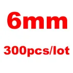 6mm Смешанные карамельные милые цветные акриловые круглые бусины-разделители для изготовления ювелирных изделий AB014 - Цвет: 6mm