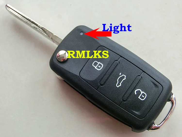 Складной автомобильный ключ с 3 кнопками пульт дистанционного управления