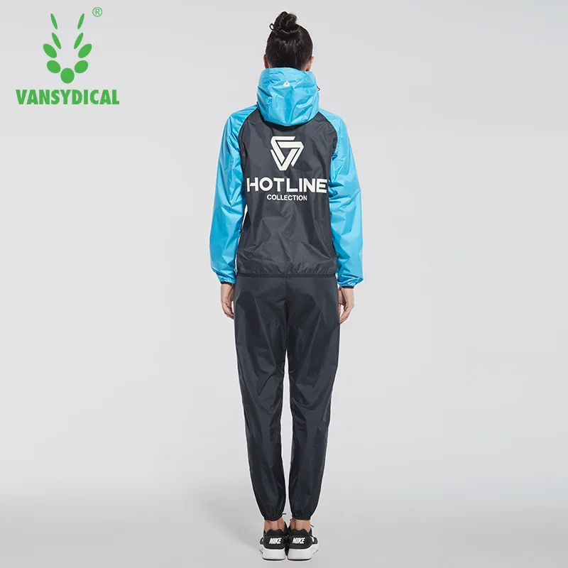 VANSYDICAL, женский спортивный костюм для йоги, тренировочная куртка, для бега, фитнеса, два предмета, свободная спортивная одежда,, спортивный костюм, комплект из 2 предметов