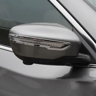 

For Nissan Rogue Sport Qashqai Chrome Side Mirror Strips Rearview Molding Cover