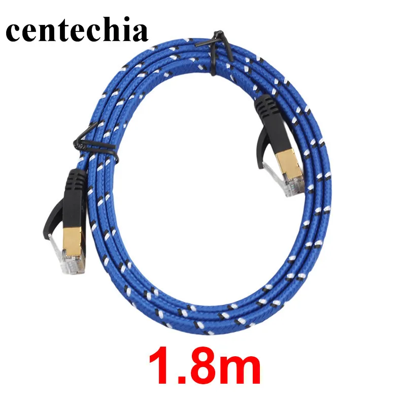 Centechia Новое поступление прочный 1 8 м CAT7 Ethernet Интернет сеть Патч LAN плоский кабель