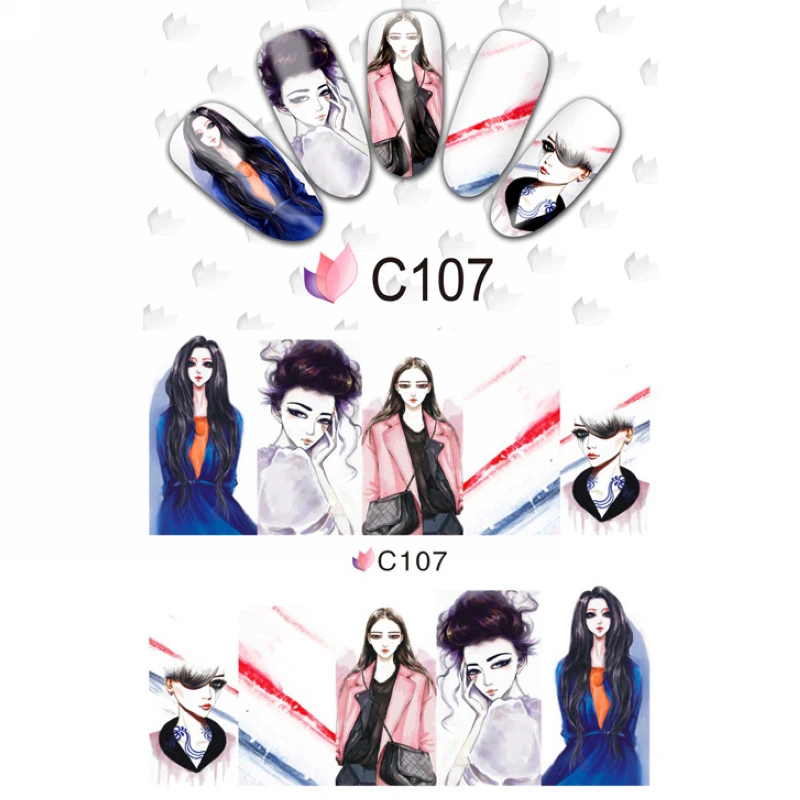 4 упаковки/партия полное покрытие абстрактные модные городские дамские