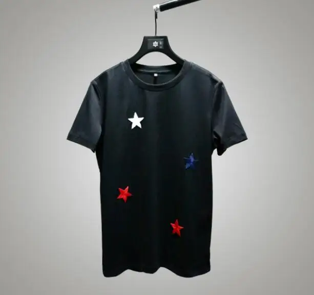 Подарок для друга BF пятиконечная звезда хлопковая футболка мужчин дизайнерская