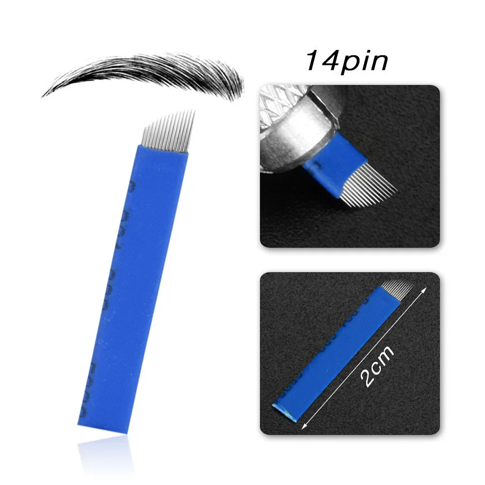 3D татуировка для бровей Atomus микроблейдинг игла лезвие ручка набор практики