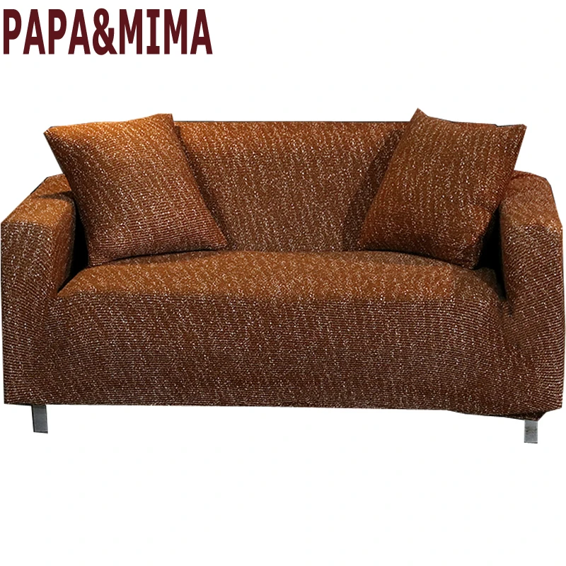 Одноцветные эластичные секционные чехлы для диванов Papa & Mima Мягкие Вязаные диванов|sectional sofa covers|couch coversofa cover |