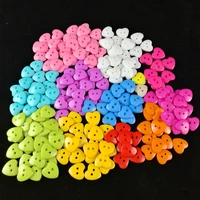 resin sewing button heart shaped mixed 2 holes children clothing buttons kids clothes diy sewing buttons scrapbooking 1518mm