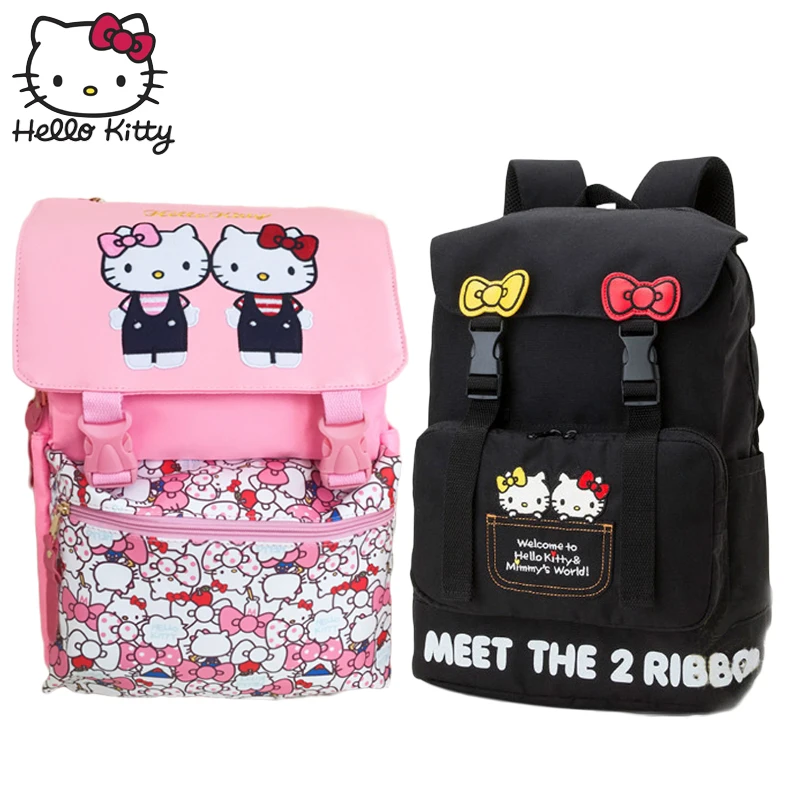 Милый рюкзак hello kitty, детская школьная сумка с рисунком, лучшая детская сумка для девочек, рюкзак для подростков, дорожная сумка hello kitty, высокое качество