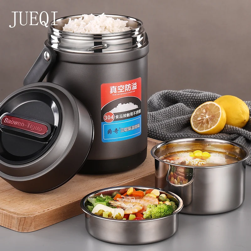 Ланч-бокс из нержавеющей стали для детей Bento box с подогревом термос для еды Ланчбокс с подогревом контейнер для еды кухня приготовление еды