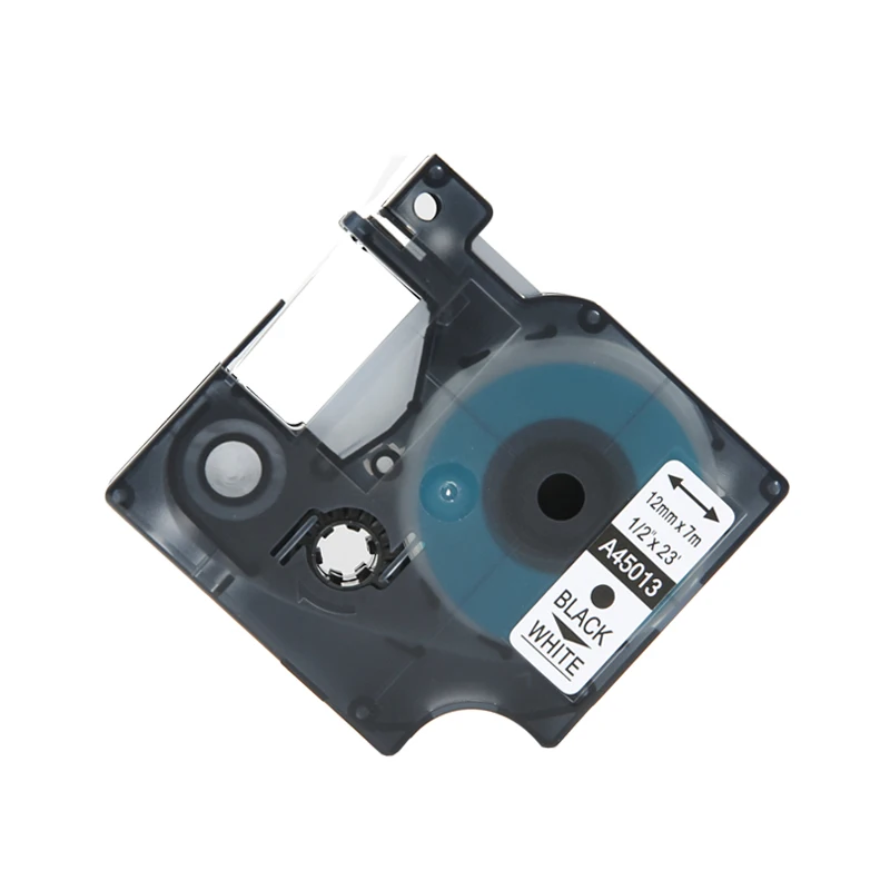 HWDID 45013 Замена кассеты для Dymo D1 производитель этикеток/Лента Черная на белой ленте