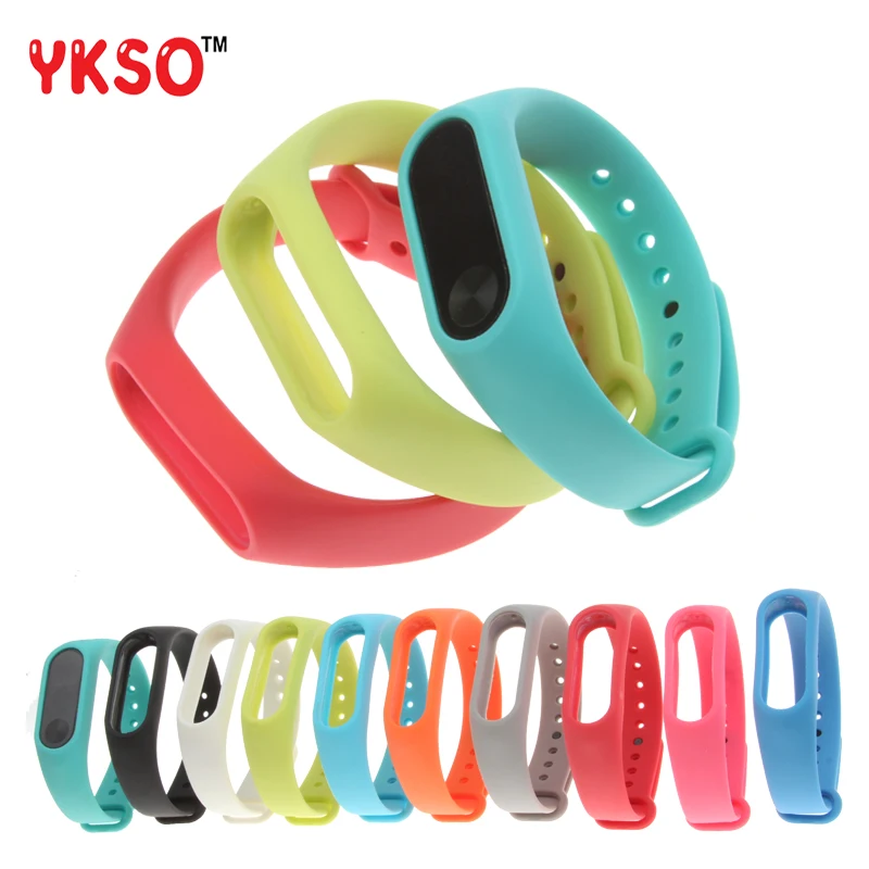 YKSO Smart Accessories wristStrap Silicone miband 2 pulseira smart bracelet Strap Colorful band wrist Straps for xiaomi miband2 |