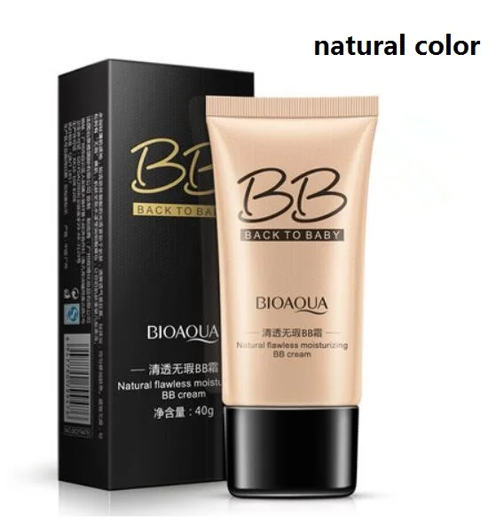 Natural Природный Безупречный BB крем отбеливающий увлажняющий маскирующий Крем Обнаженная основа для макияжа лица красота - Цвет: Natural